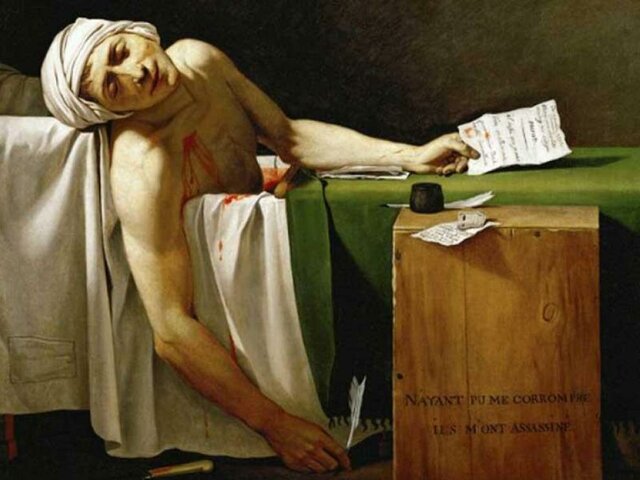 La mort de Marat -Jacques-Louis David (Museo de Bellas Artes de Bélgica)