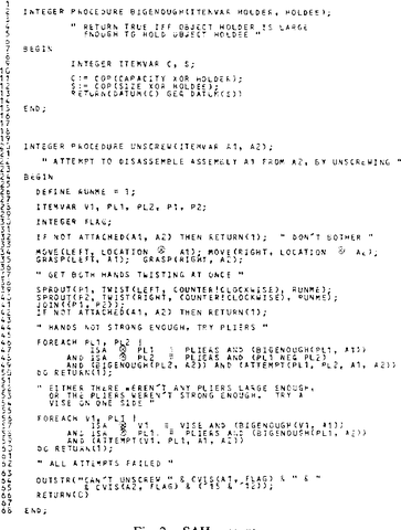 The SAIL programming language was created