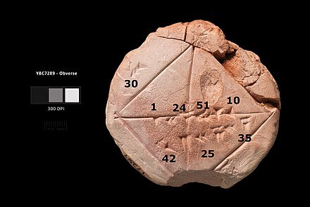 Tablilla babilónica YALE 7289