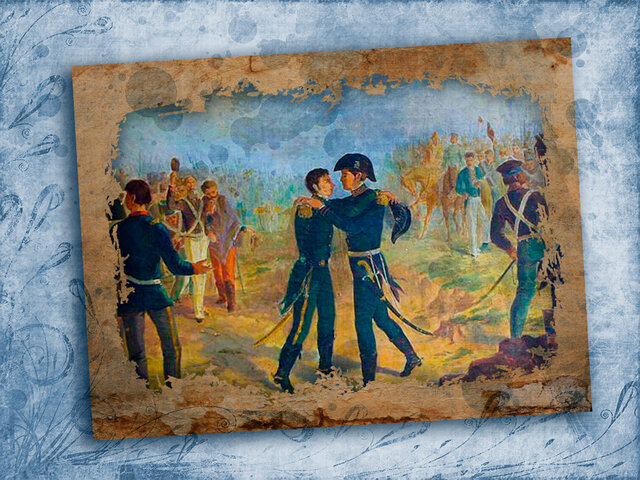 En Yatasto Belgrano entrega el mando del Ejército del Norte a José de San Martín