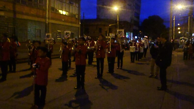 Cuando estuve en la banda marcial del salesiano