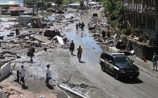 Samoa Islands Tsunami- Samoa