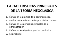 Teoría Neoclásica