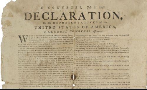 The Declaration of Independence