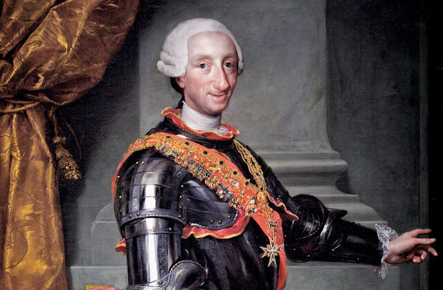 Fallece Fernando VI sin descendencia y le sucede en el trono su hermano Carlos III (rey de Nápoles).