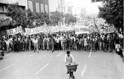 En Argentina el cordobazo y el Rosariazo
