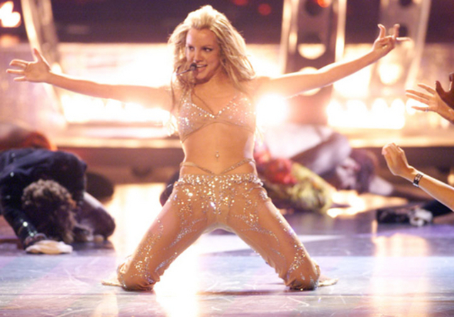 Britney Strips at the 2000 VMAs
