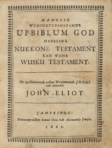 John Eliot's Introduction of Christianity