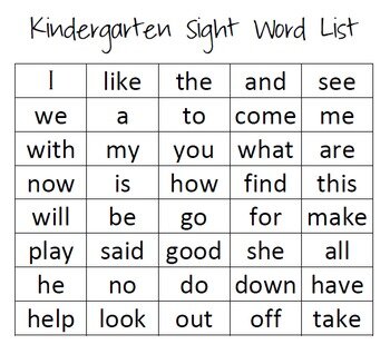 Sight Words