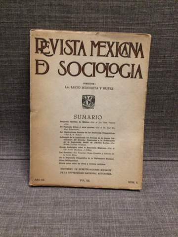 Fundación de la revista mexicana de sociología