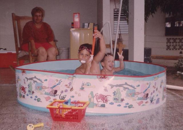 SWIMMING WITH MY COUSIN