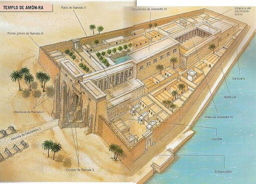 Inizio costruzione del tempio di Luxor