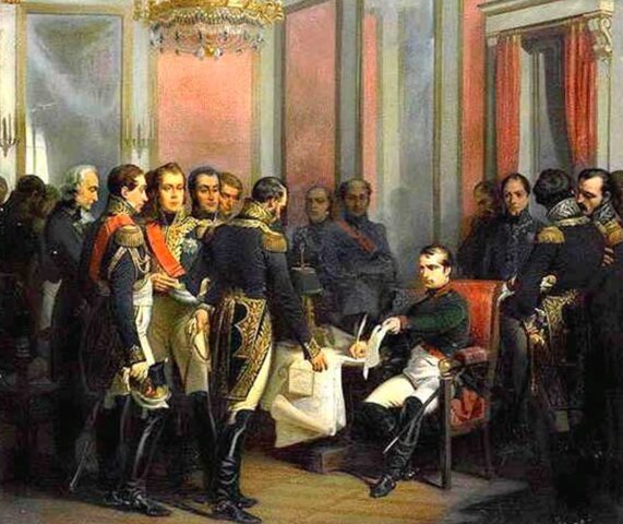 Tratado de Fontainebleau para el reparto de Portugal entre España y Francia