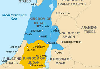 The kindom of israel splits