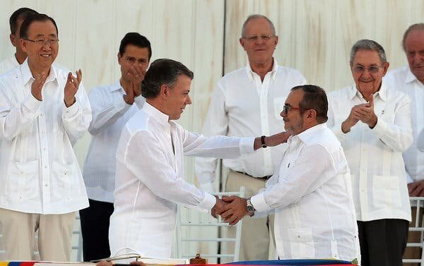 Firma del proceso de paz en colombia