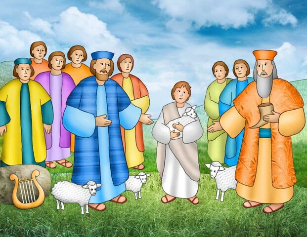 Prophet Samuel anoints David as king of israel