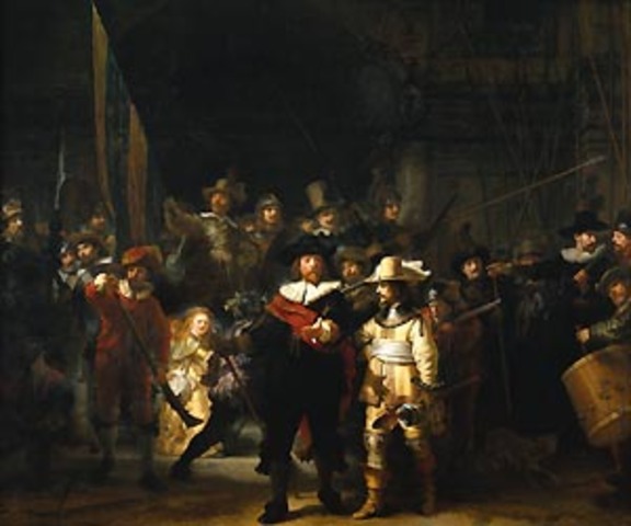 Rembrant paints the "Night Watch"