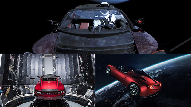 6 февраля 2018 года: запуск Falcon с Tesla Roadster на борту