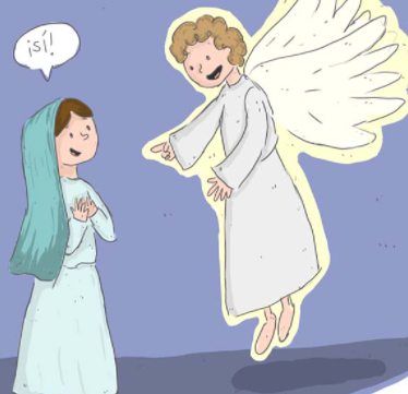 que le dijo maría al ángel