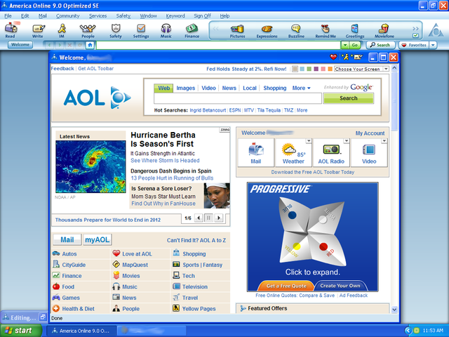 Prodigy y AOL.