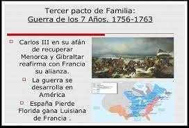 Tercer Pacto de Familia y derrota en la guerra de los Siete Años.