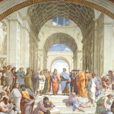 Timeline: Filósofos escuela de Atenas