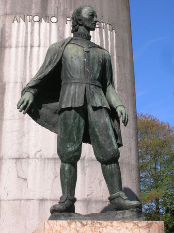 Antonio Pigafetta circumnavigò  la Terra