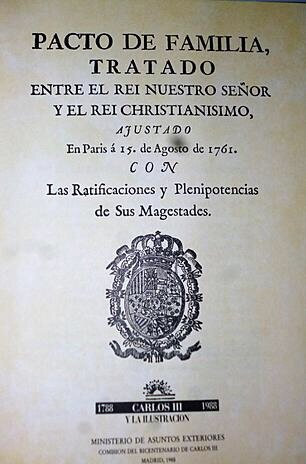 Tercer Pacto de Familia y derrota en la guerra de los Siete Años