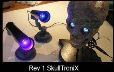 Jewell begins work with animatronic skulls
