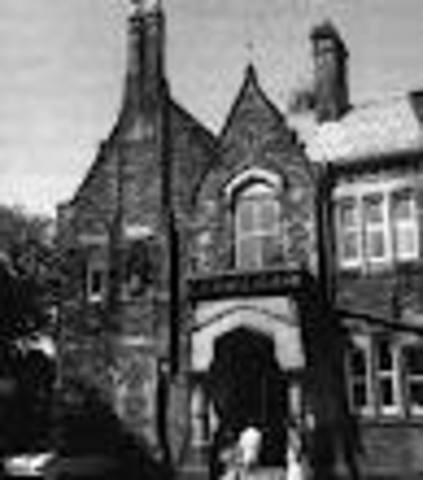 John Lennon enters Quarry Bank High School