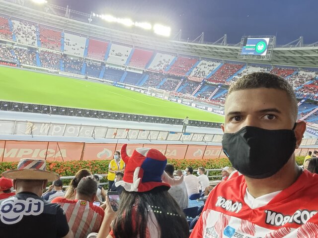 Supporting my favorite team