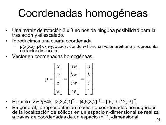 Sistema de coordenadas homogéneas
