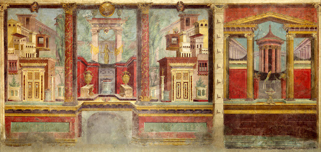 ROMA. PINTURA. Cubículo de la Villa de Boscoreale de P. Fannius Synistor 50 - 40 a.C.