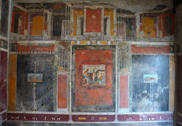 ROMA. PINTURA. Frescos de la domus de Marco Lucrecio Frontón 35 – 45 d.C.