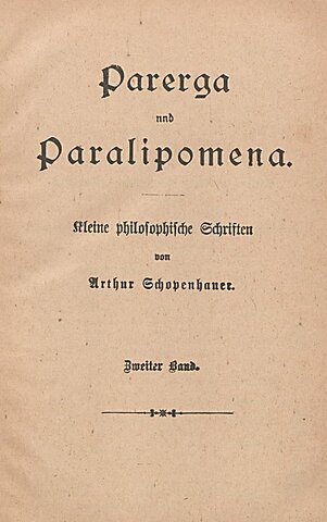 1851 - Publica "Parerga y Paralipómena", complemento de la obra principal que lo catapultan a la fama entre el gran público.