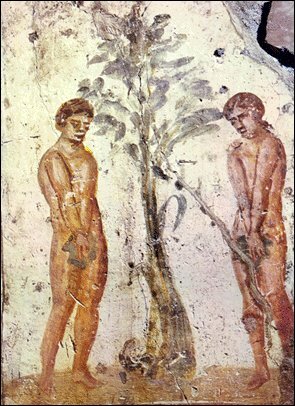 ROMA. PINTURA. Adán y Eva Finales siglo III a.C.