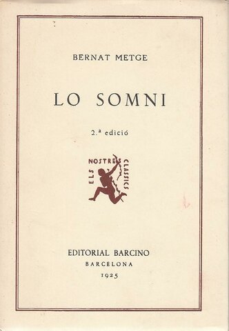 Lo Somni (1399) de Bernat Metge