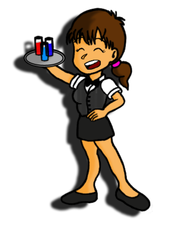 Comienzo trabajo como camarera.