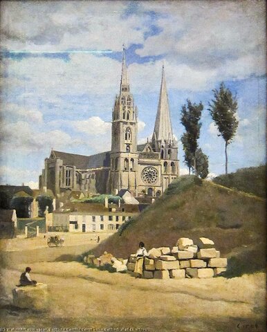 La catedral de Chartres - Corot