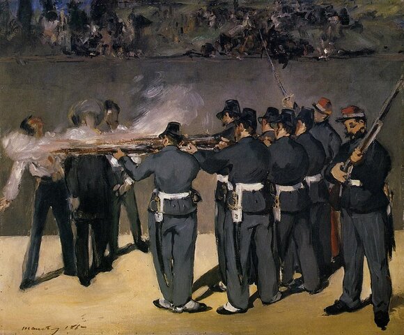 La ejecución el emperador Maximiliano - Manet