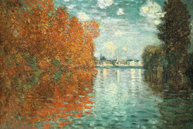 Otoño en Argenteuil - Monet