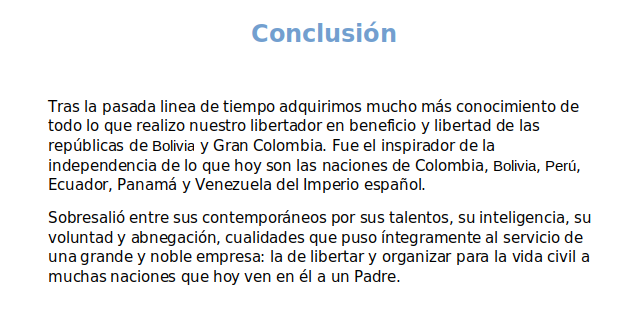 Conclusión