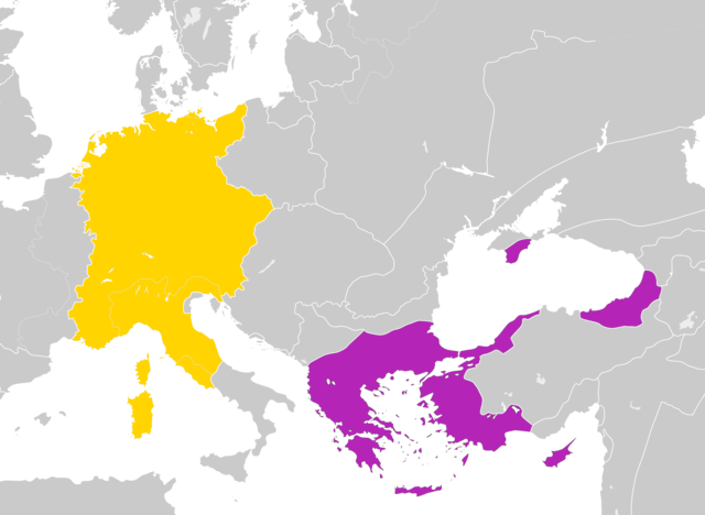 Divisió de l'imperi romà