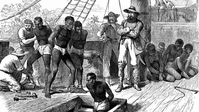 Peak of the Transatlantic slave trade. The Transatlantic slave trade reached its peak during this time. The Transatlantic slave trade was part of the triangle trade between Europe, Africa, and the Americas