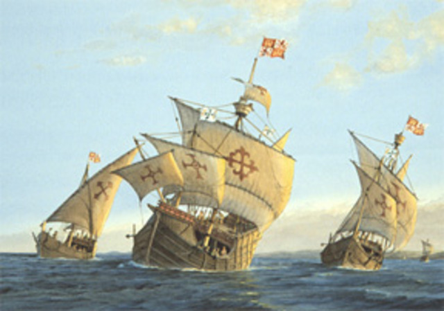 Christopher Columbus Sails West