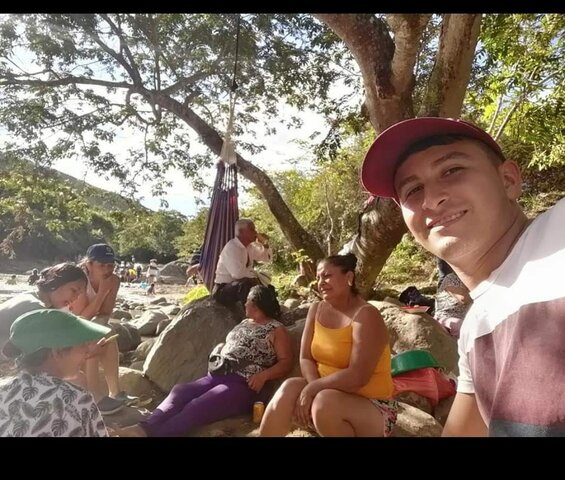 Sunny day in the river