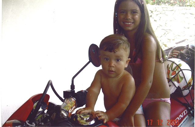 andei na moto do papai!