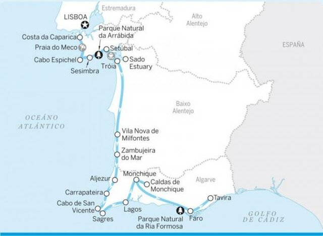 Portugalen hegoalderantz egiten jarraitu