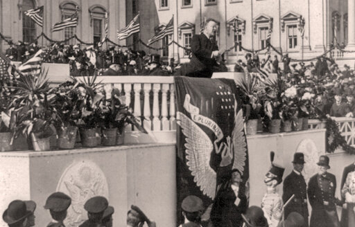 Theodore Roosevelt's Inauguration after the death of William McKinley
