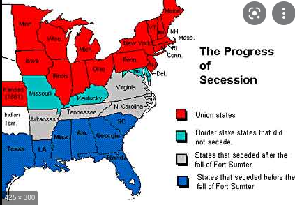 The northerners response to the secession of the Southern states.